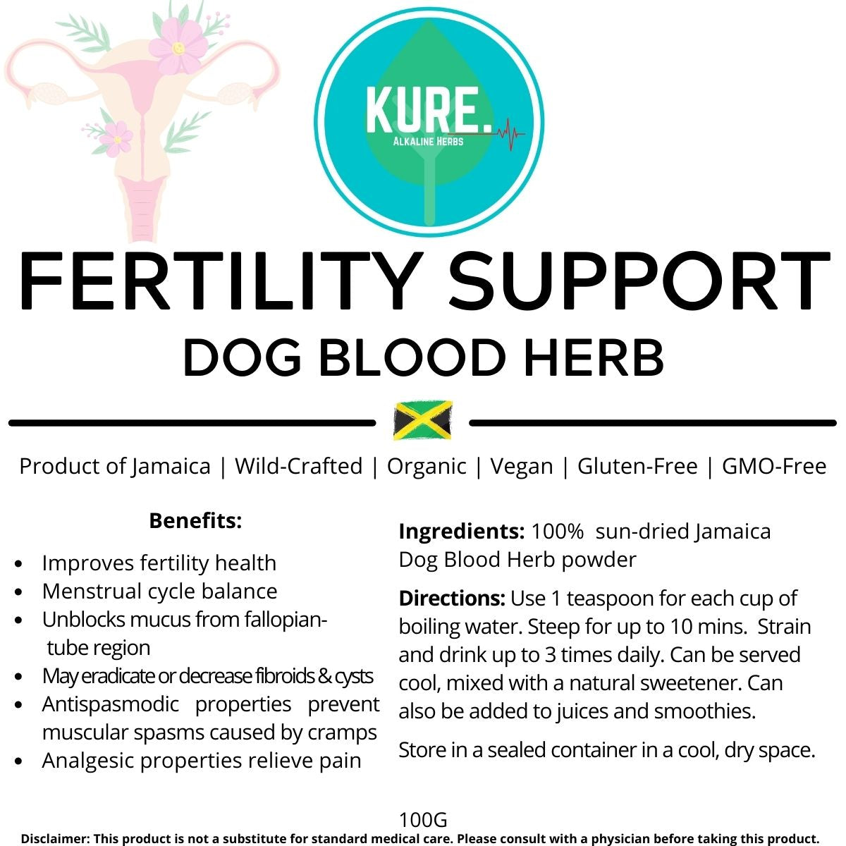 Menstrual Support -  Dog Blood Herb