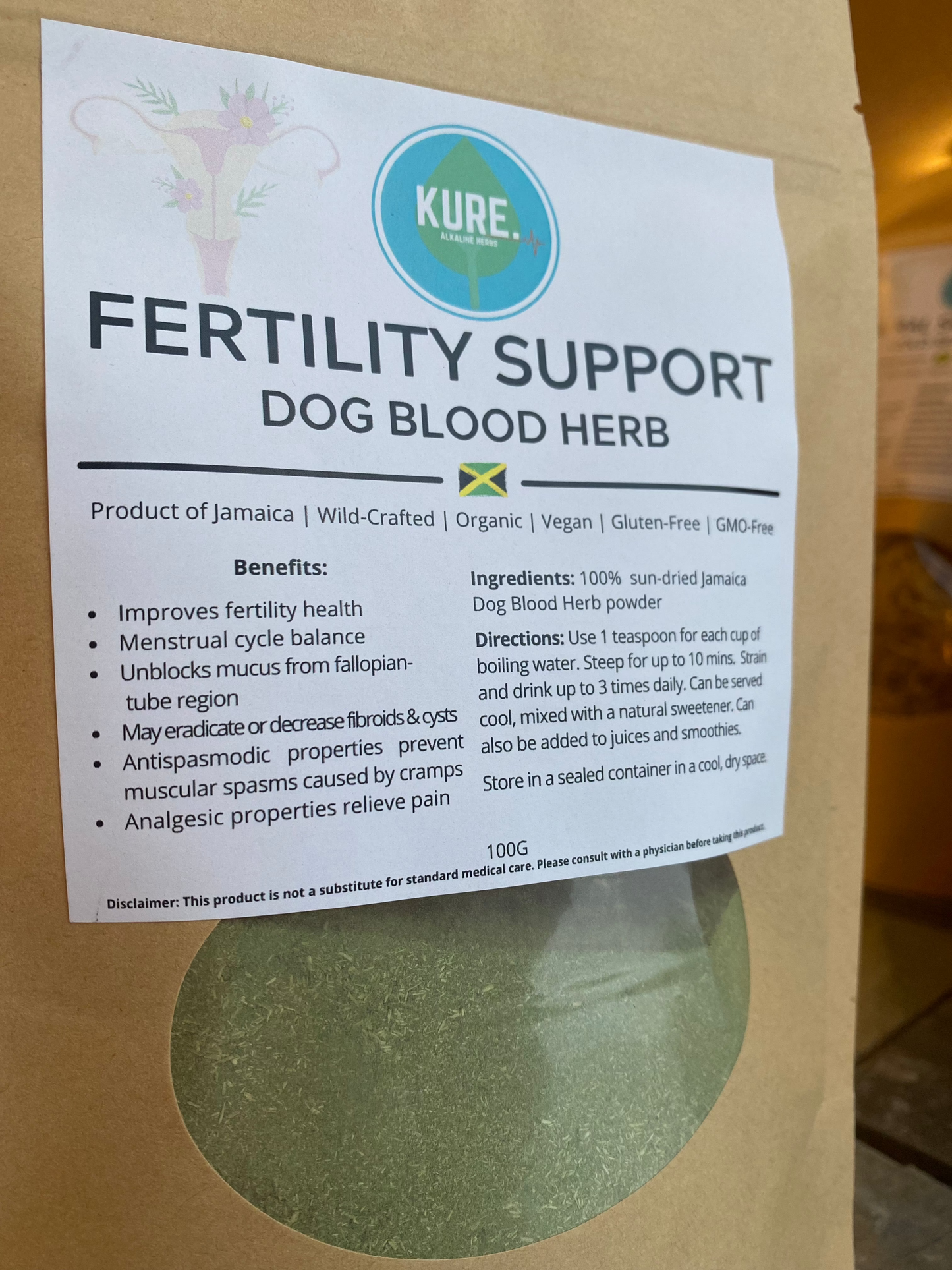 Menstrual Support -  Dog Blood Herb